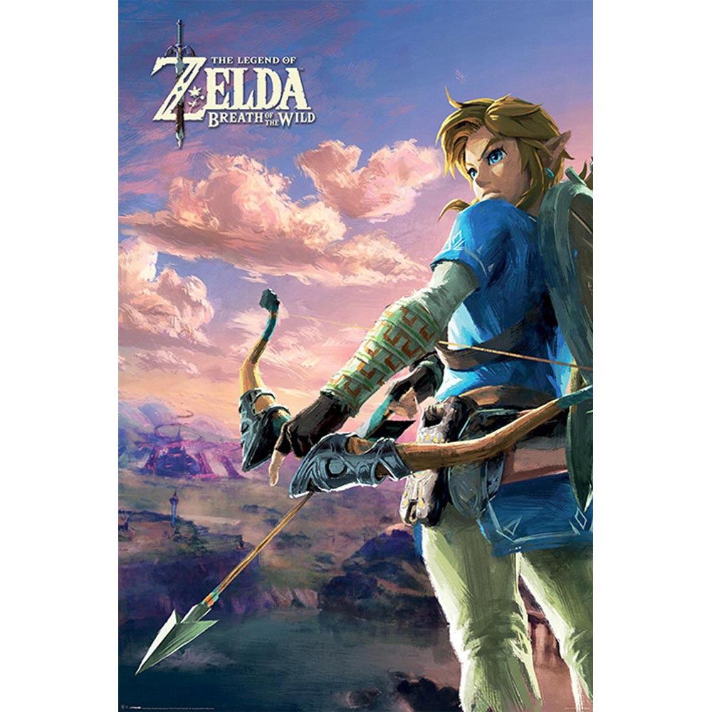 THE LEGEND OF ZELDA ゼルダの伝説 - Breath of the Wild (Hyrule Scene Landscape) / ポスター - PGS